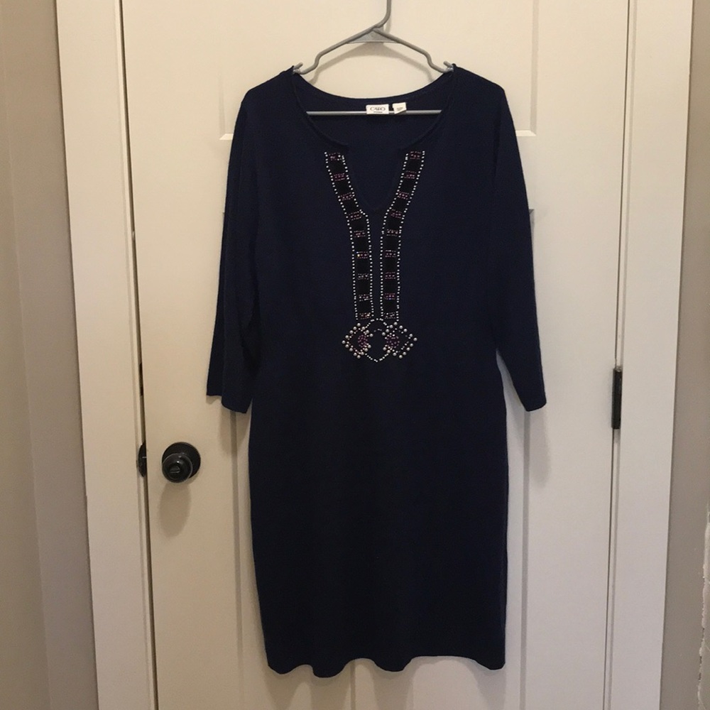 Navy Sweater Dress